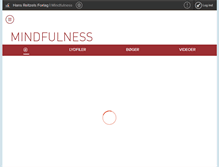 Tablet Screenshot of mindfulness.hansreitzel.dk